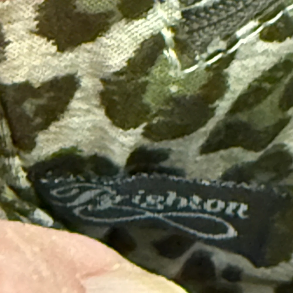 Brighton Black Leather Bow Clutch Chain Strap Studded‎ Leopard Lining Y2K
